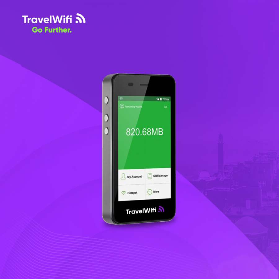 Gambar TravelWifi Portable Modem Screen